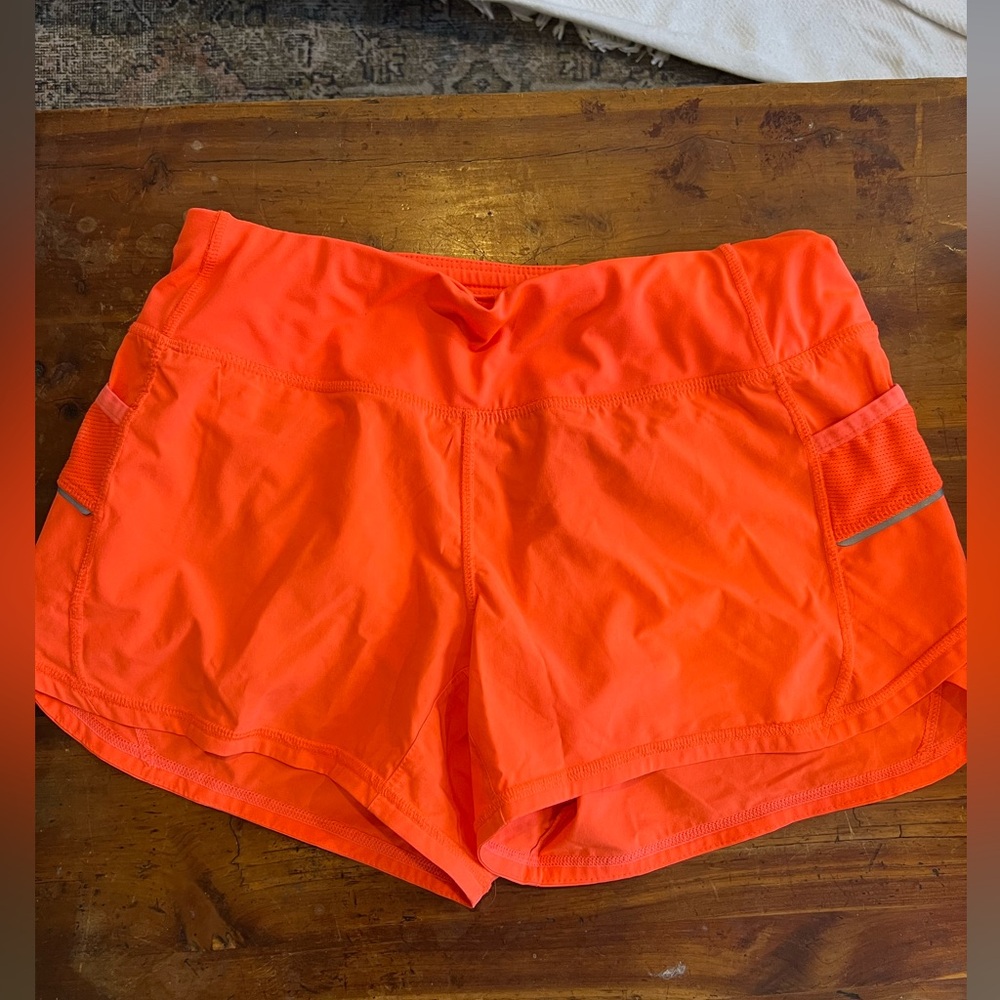 Athleta running shorts - orange NWOT size xs